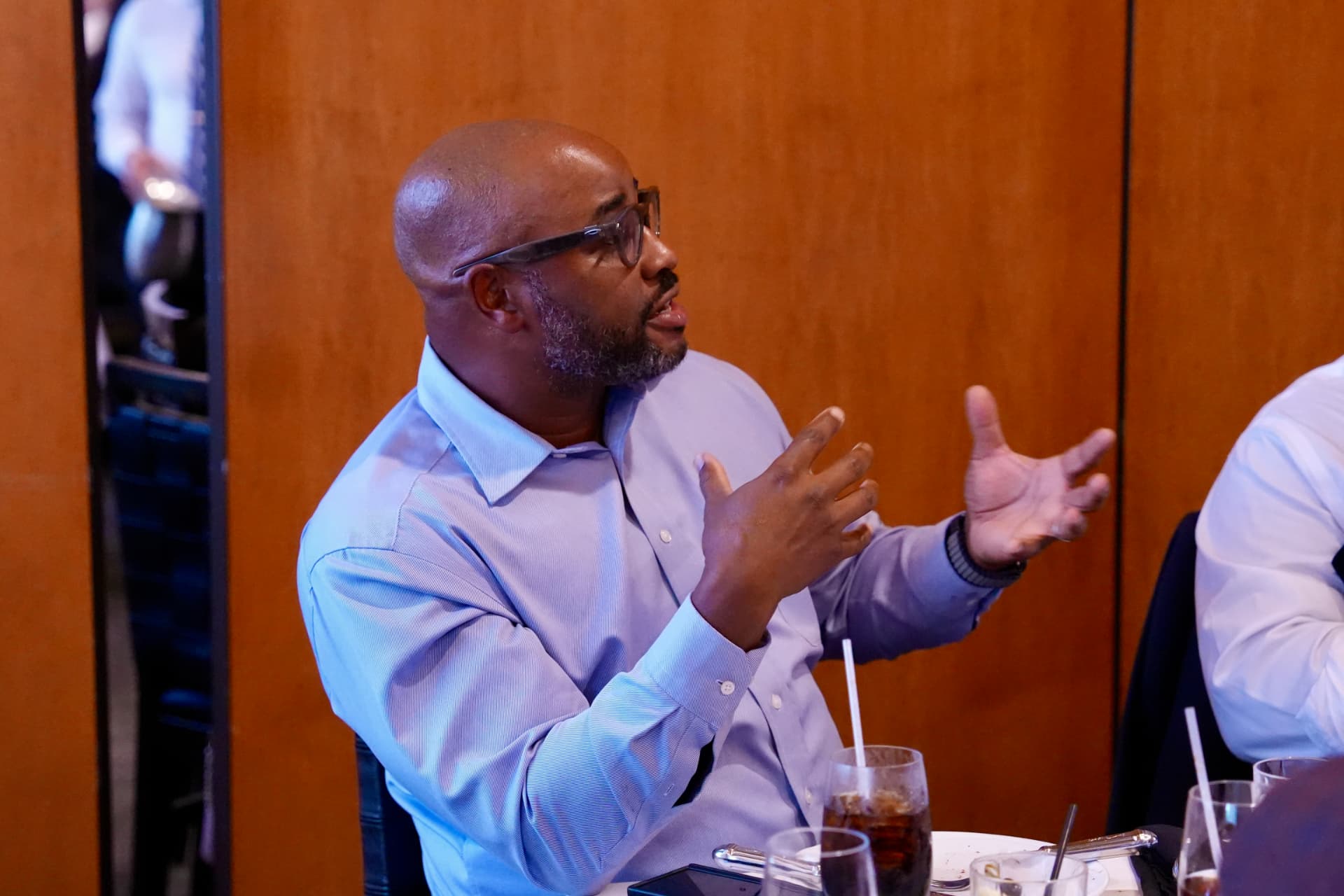 A security leader joining the conversation at the table